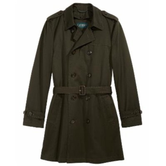 Lauren Ralph Lauren Big Boys Trench Coat - Olive Size 20 R - Picture 1 of 9